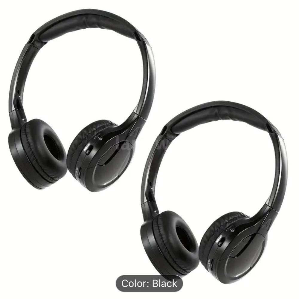 2X IR Wireless Stereo Headphone Headset Dual Channel For Car DVD MP3 Player